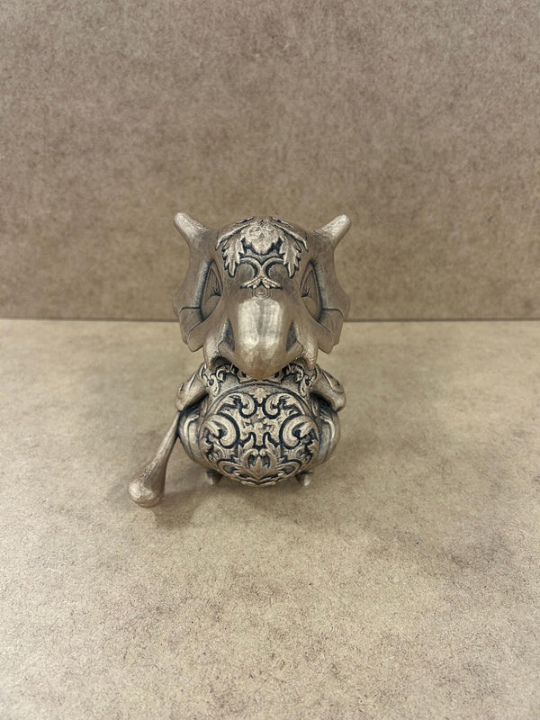 Cubone - Pokemon - Ornamental - 3D Printed - Gold - Model - 3D Print - Miniature - Figurine - Hand Painted - Display