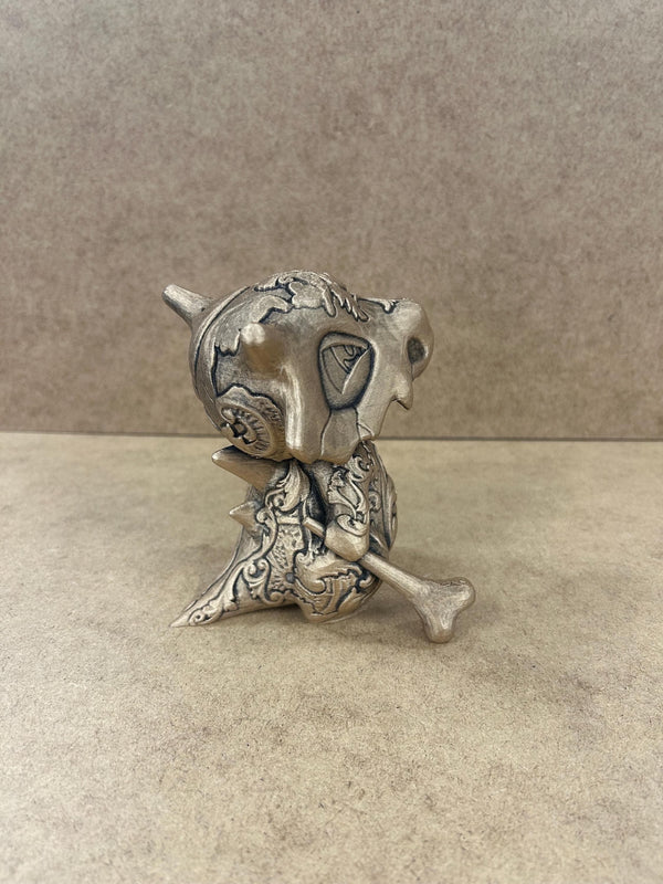 Cubone - Pokemon - Ornamental - 3D Printed - Gold - Model - 3D Print - Miniature - Figurine - Hand Painted - Display