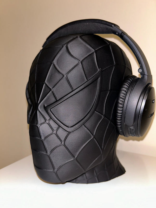 SpiderMan Head - Headphone Holder - 3D printed - Model - 3D Print - Display Piece - Hand Painted