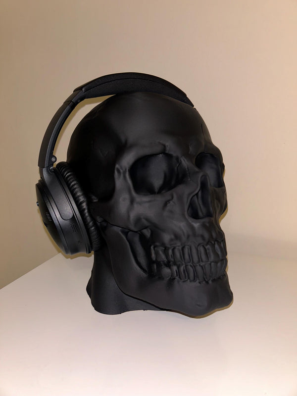 Skull Head - Headphone Holder - 3D printed - Model - 3D Print - Display Piece - Hand Painted