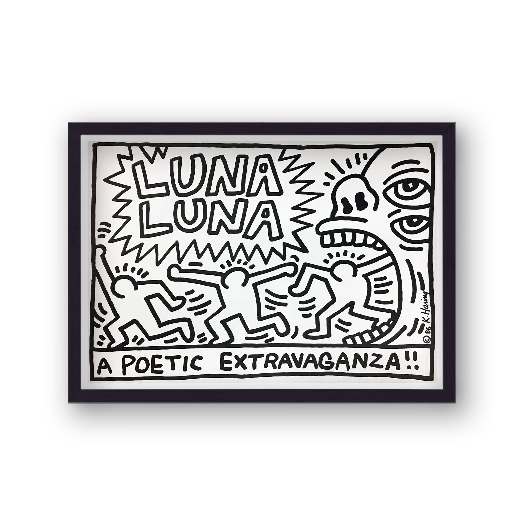 Keith Haring Luna Luna Poetry Promo Poster