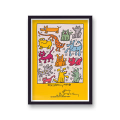 Keith Haring Dog Graphic Humane Society Art Print