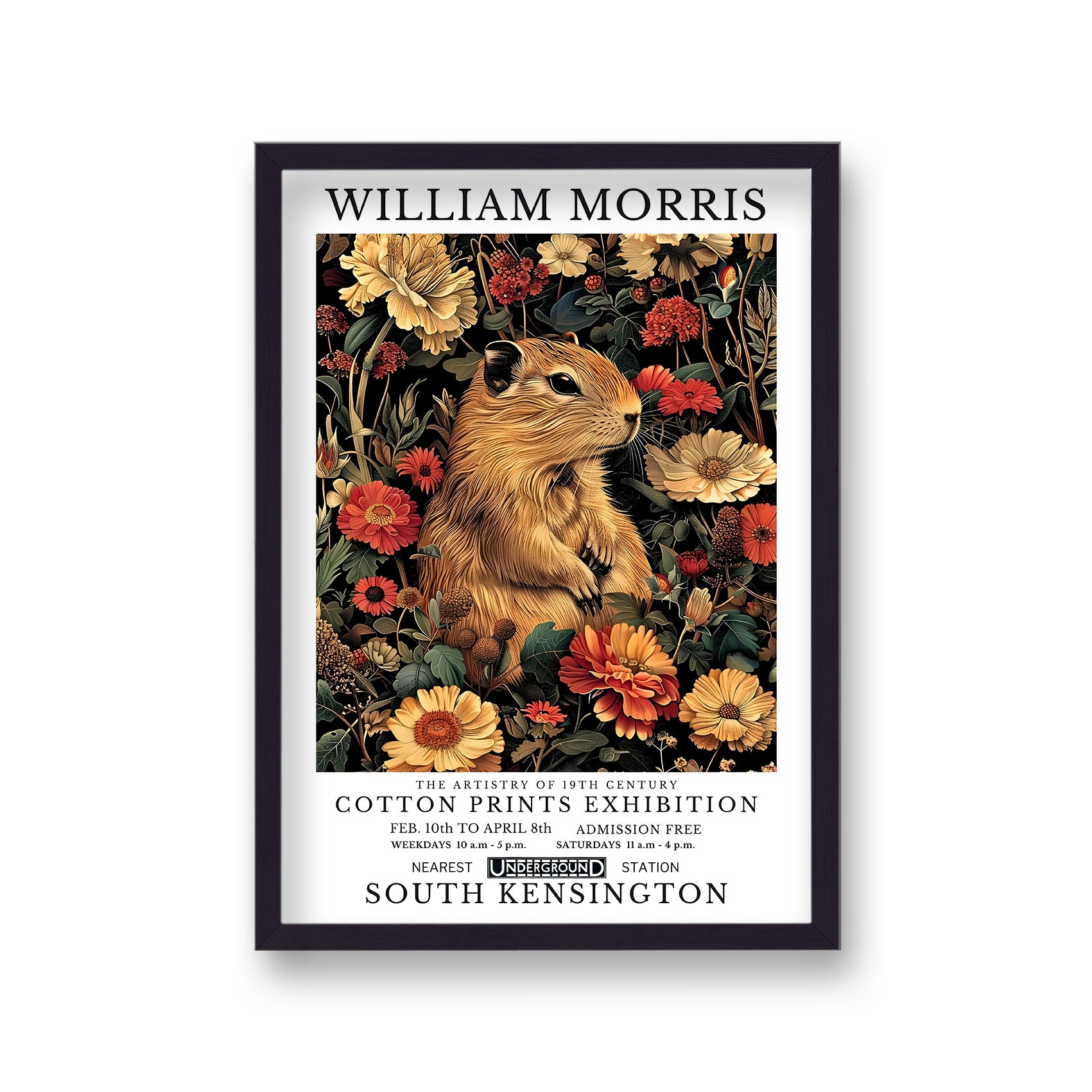 William Morris Inspired Capybara 4