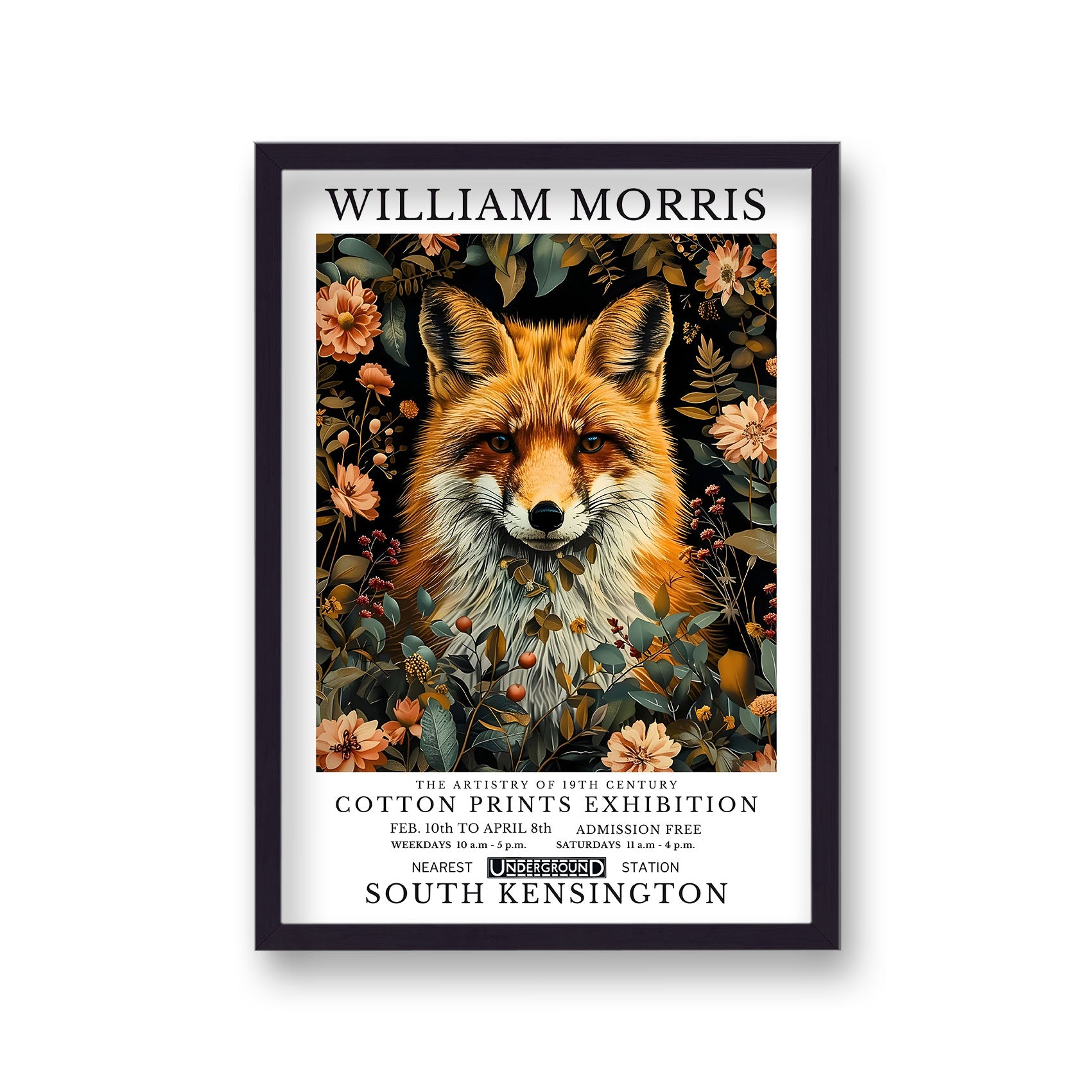 William Morris Inspired Fox 7