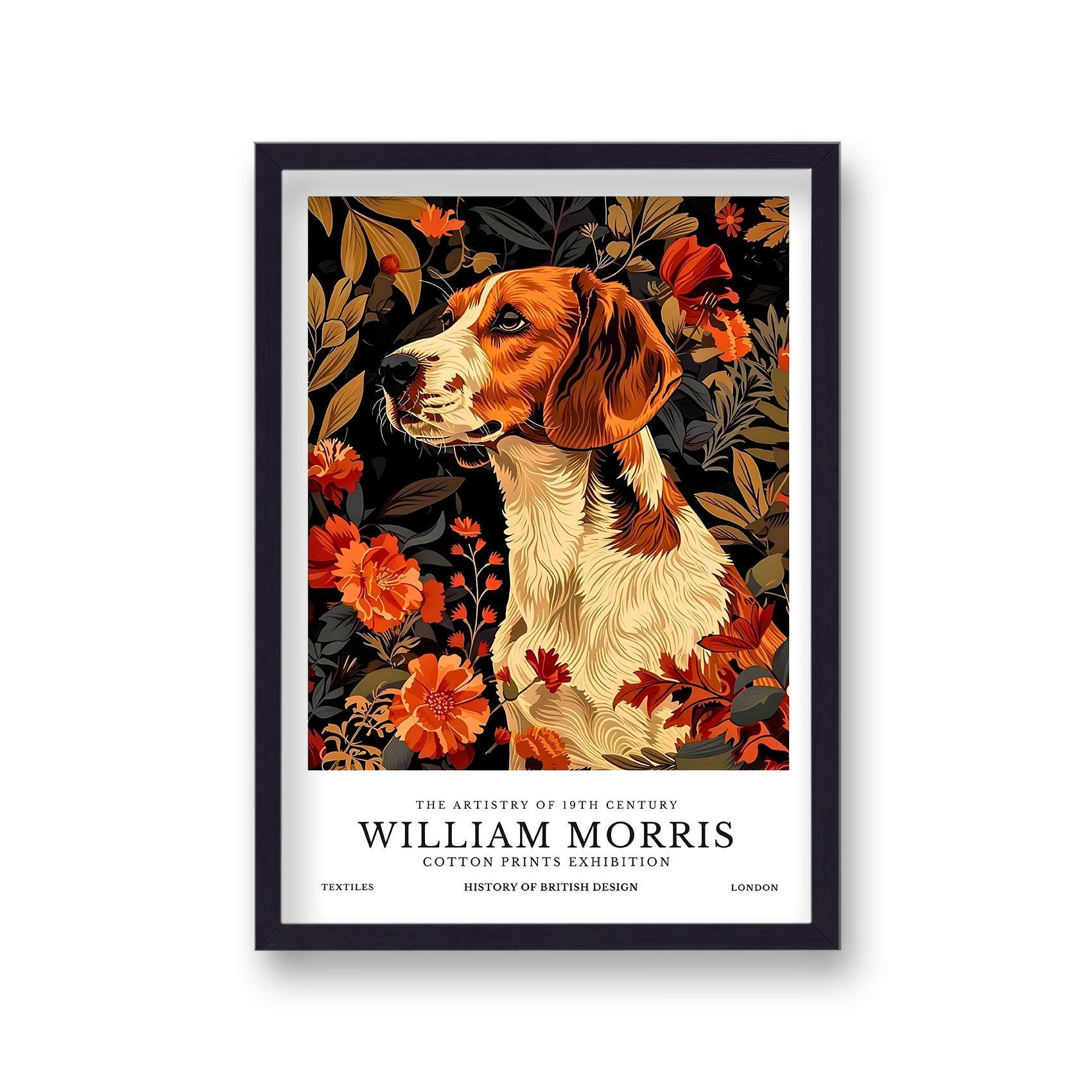 William Morris Inspired Fox Hound