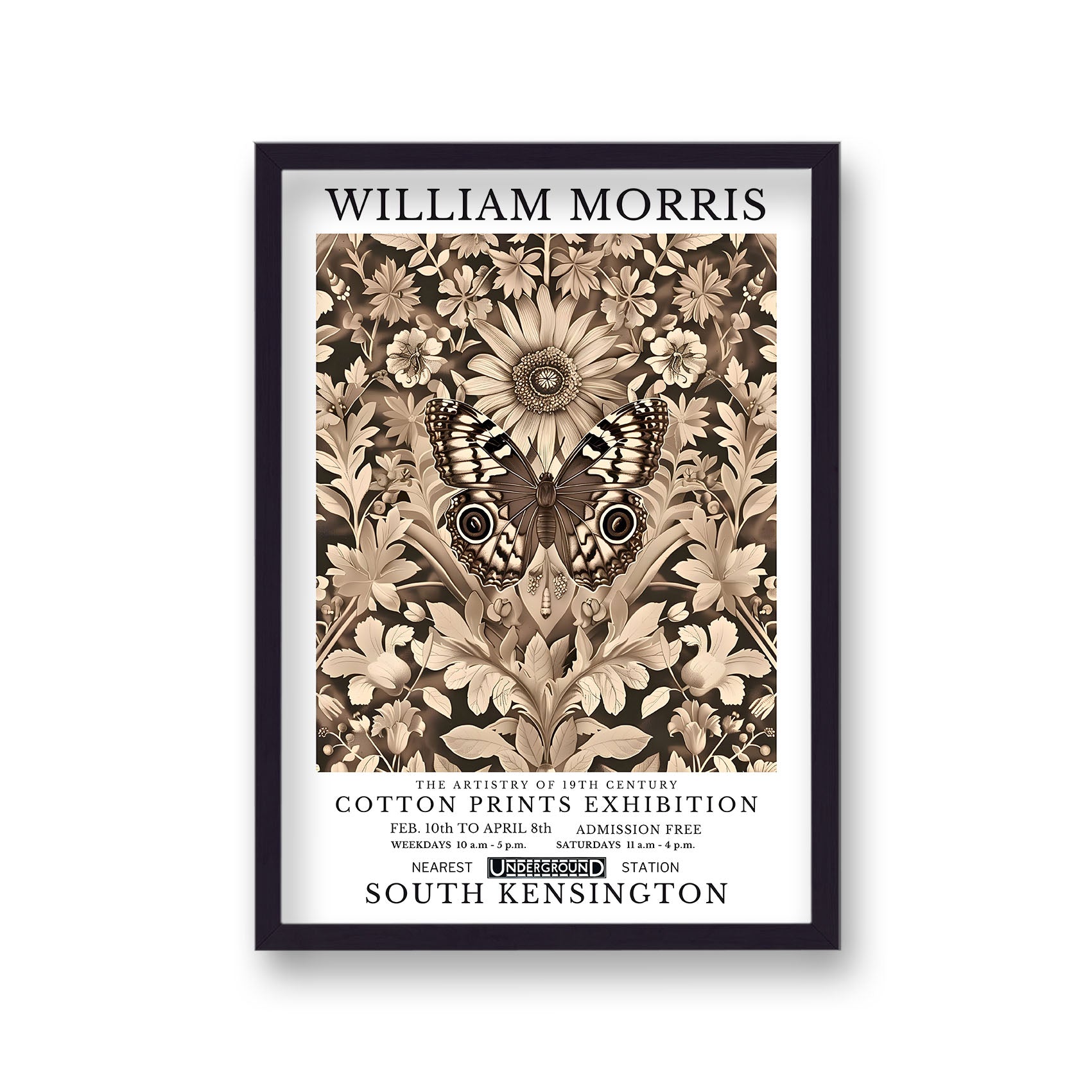 William Morris Inspired Butterfly 12