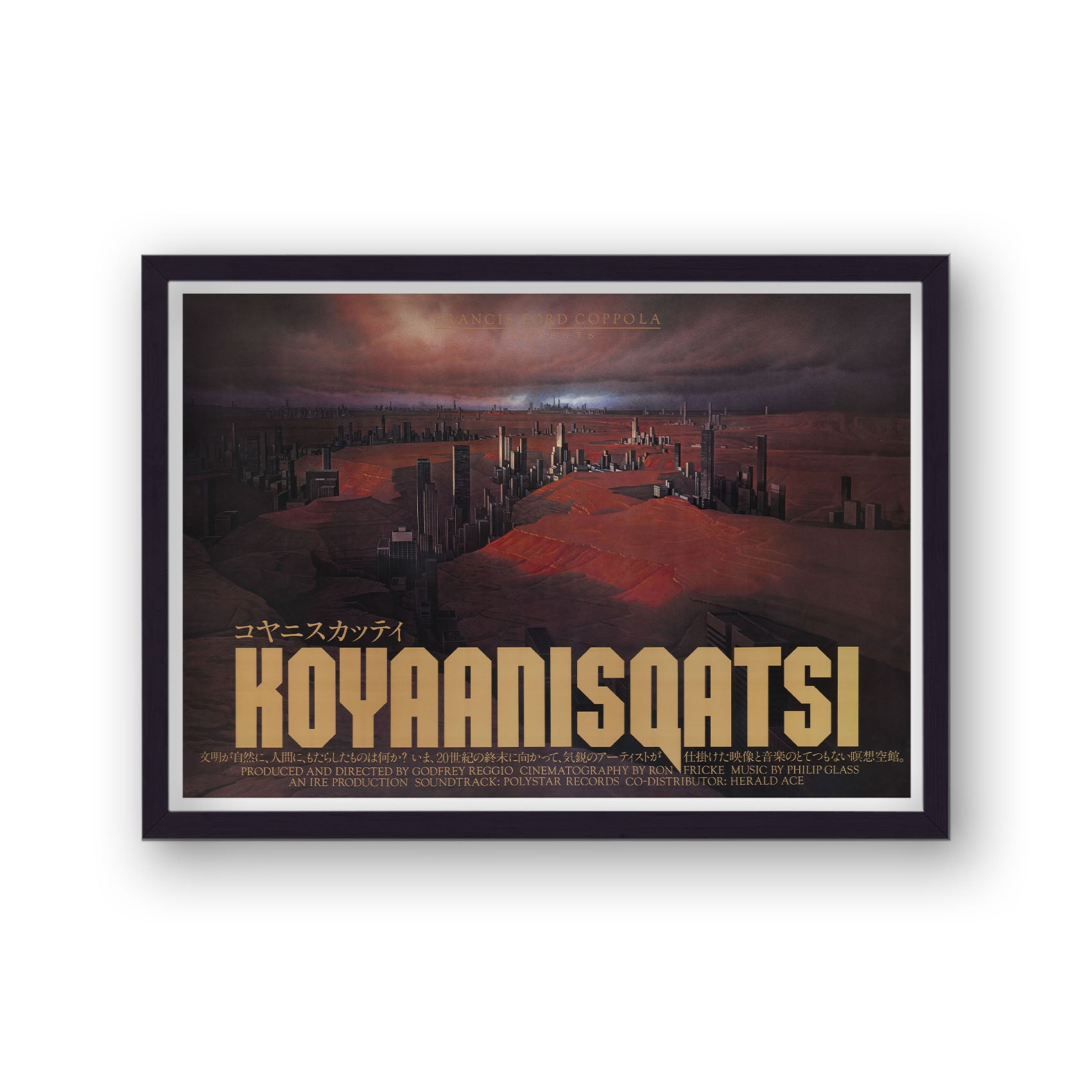 Koyaanisqatsi Vintage Movie Poster