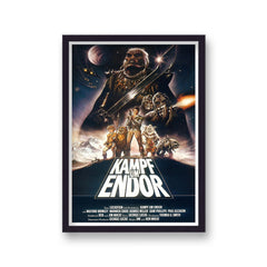 Star Wars Ewoks Kampf Um Endor Vintage German Poster