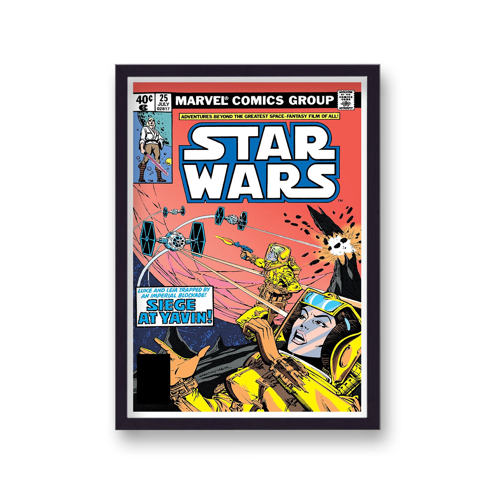 Star Wars Marvel Vintage Comic Cover US No 25