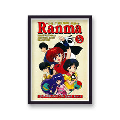 Ranma Half Vintage Anime Poster Print v2