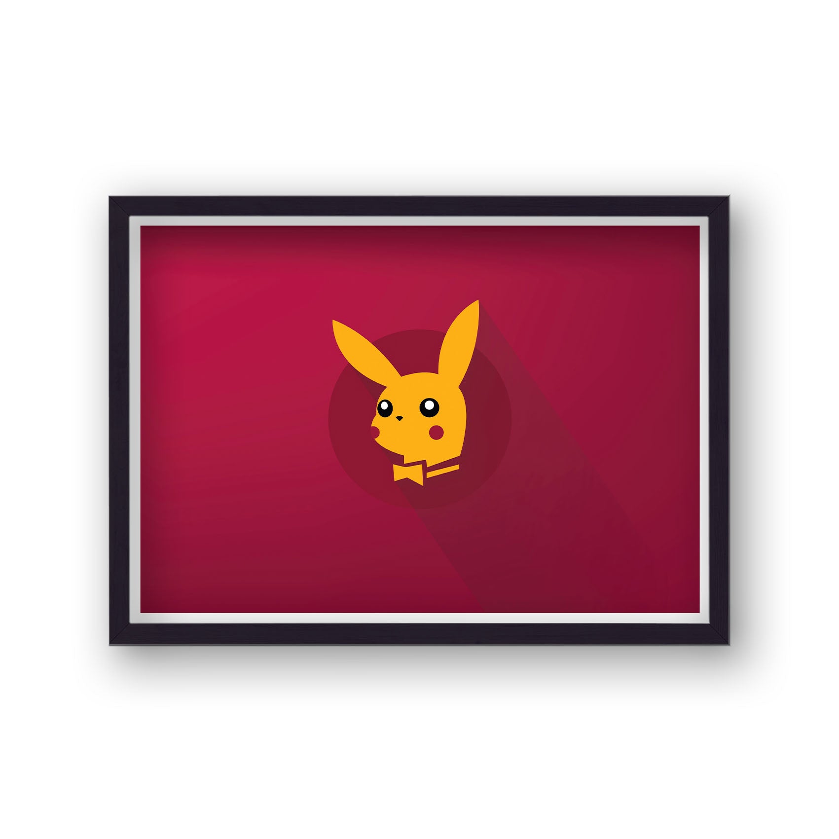 Pokemon Pikachu Playboy Bunny Logo Poster Print