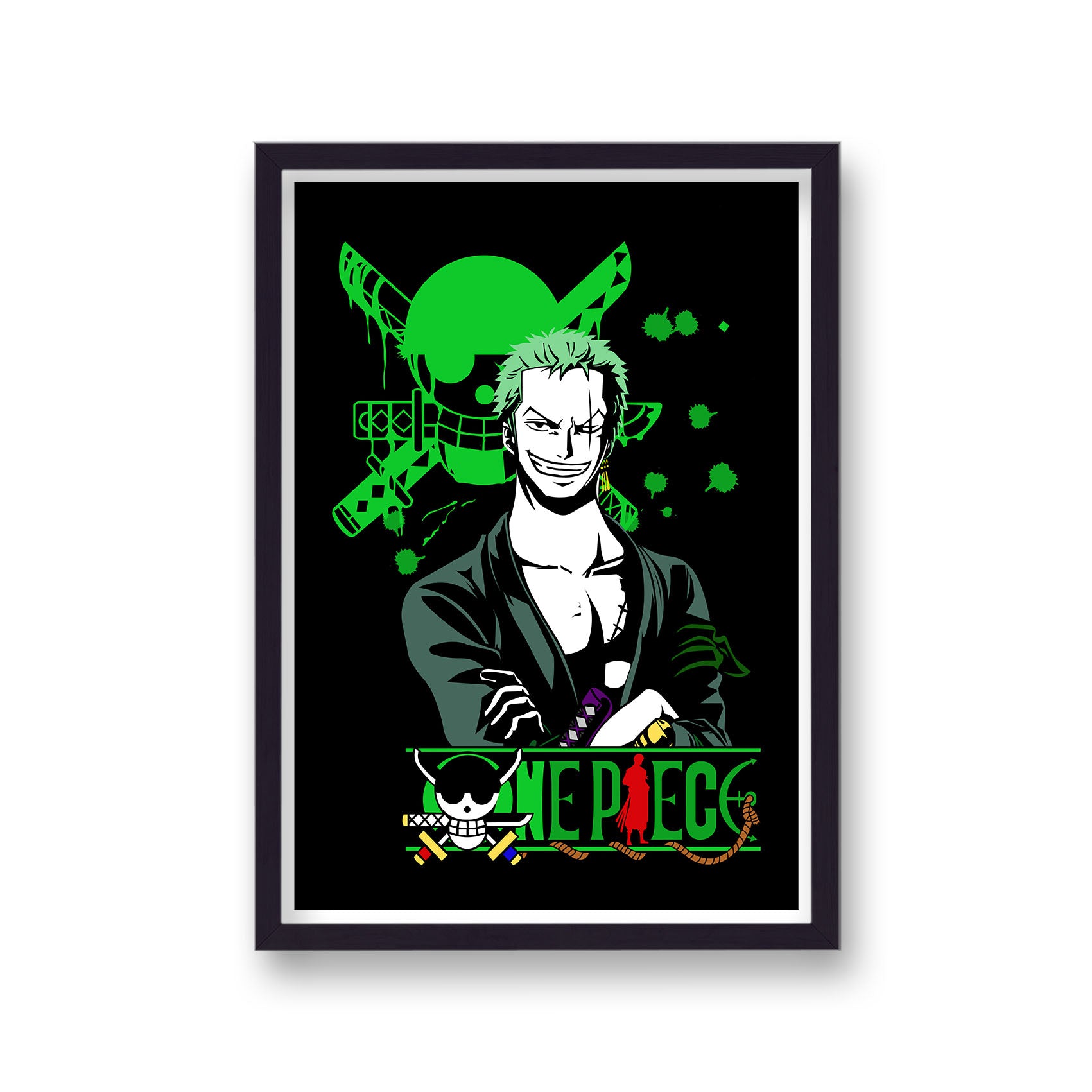 One Piece Pirate Hunter Zoro Character Poster Print