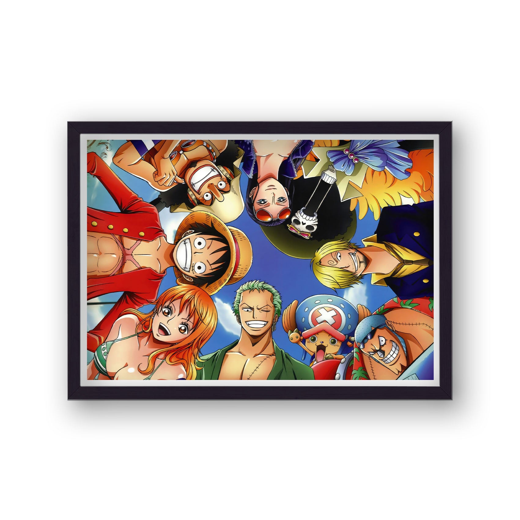 One Piece Worm's Eye View of Characters Landscape Poster Print