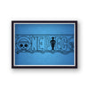 One Piece Title Blue Landscape Poster Print