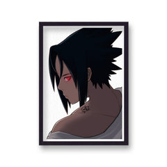 Naruto Sasuke Uchiha Side Profile Poster Print