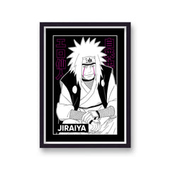 Naruto Jiraiya Purple and Black Character Poster Print