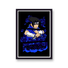 Naruto Sasuke Uchiha Clouds Poster Print
