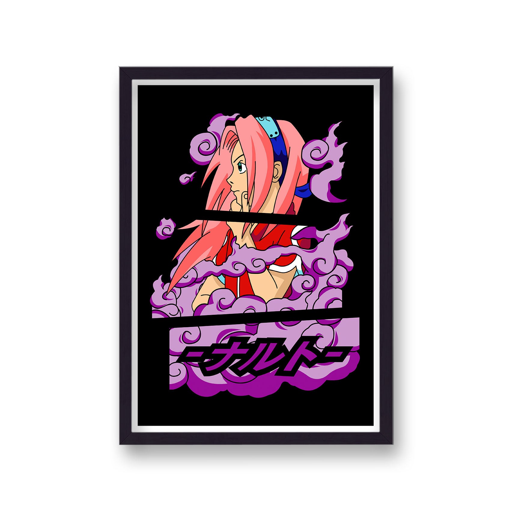 Naruto Sakura Haruno Clouds Poster Print