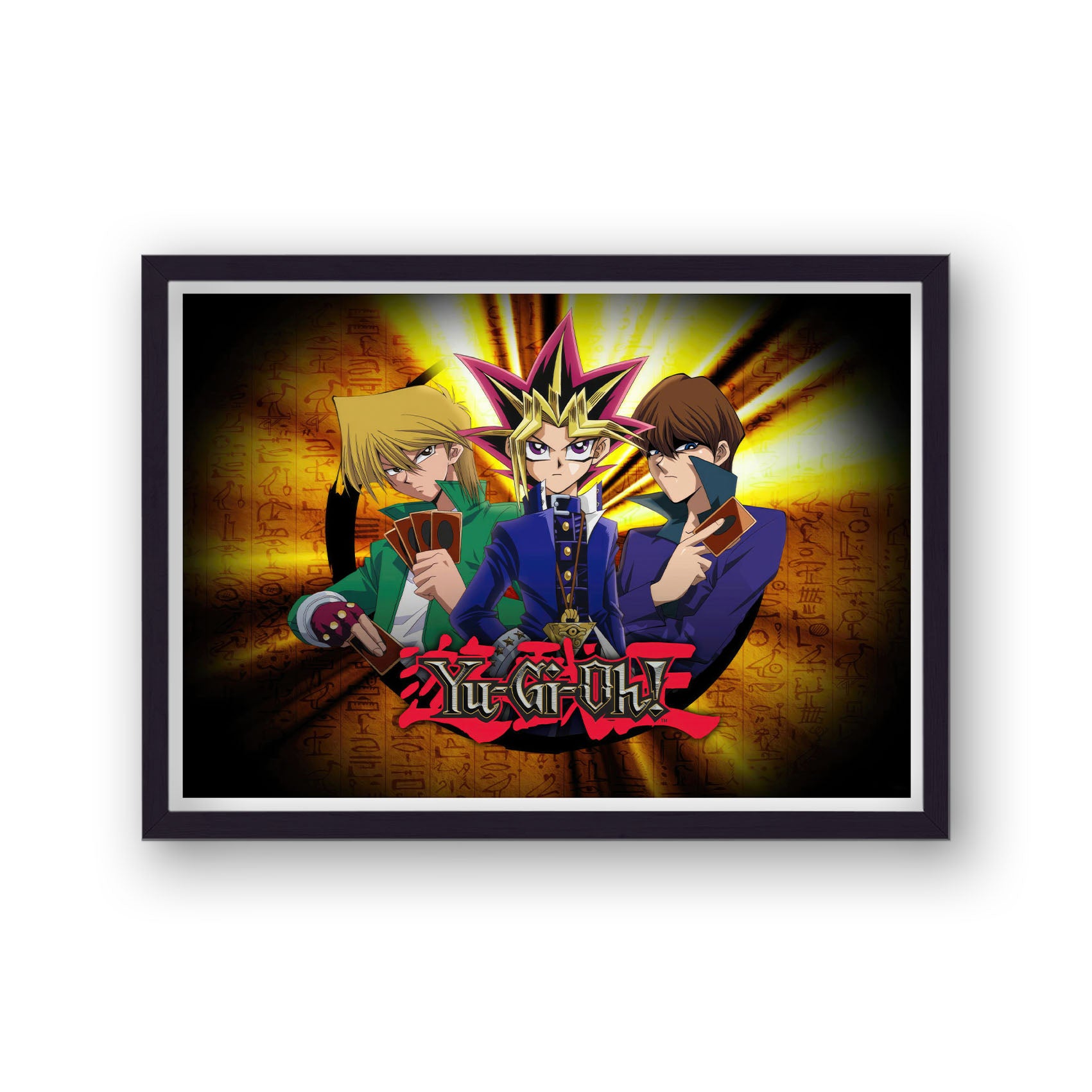 Yu Gi Oh Yugi Muto, Joey Wheeler and Seto Kaiba Landscape Poster Print