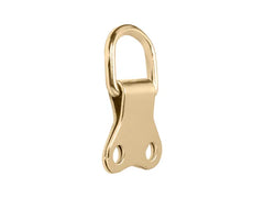 Solid Double D Ring Nickel Plated 2 Hole Brass Plated
