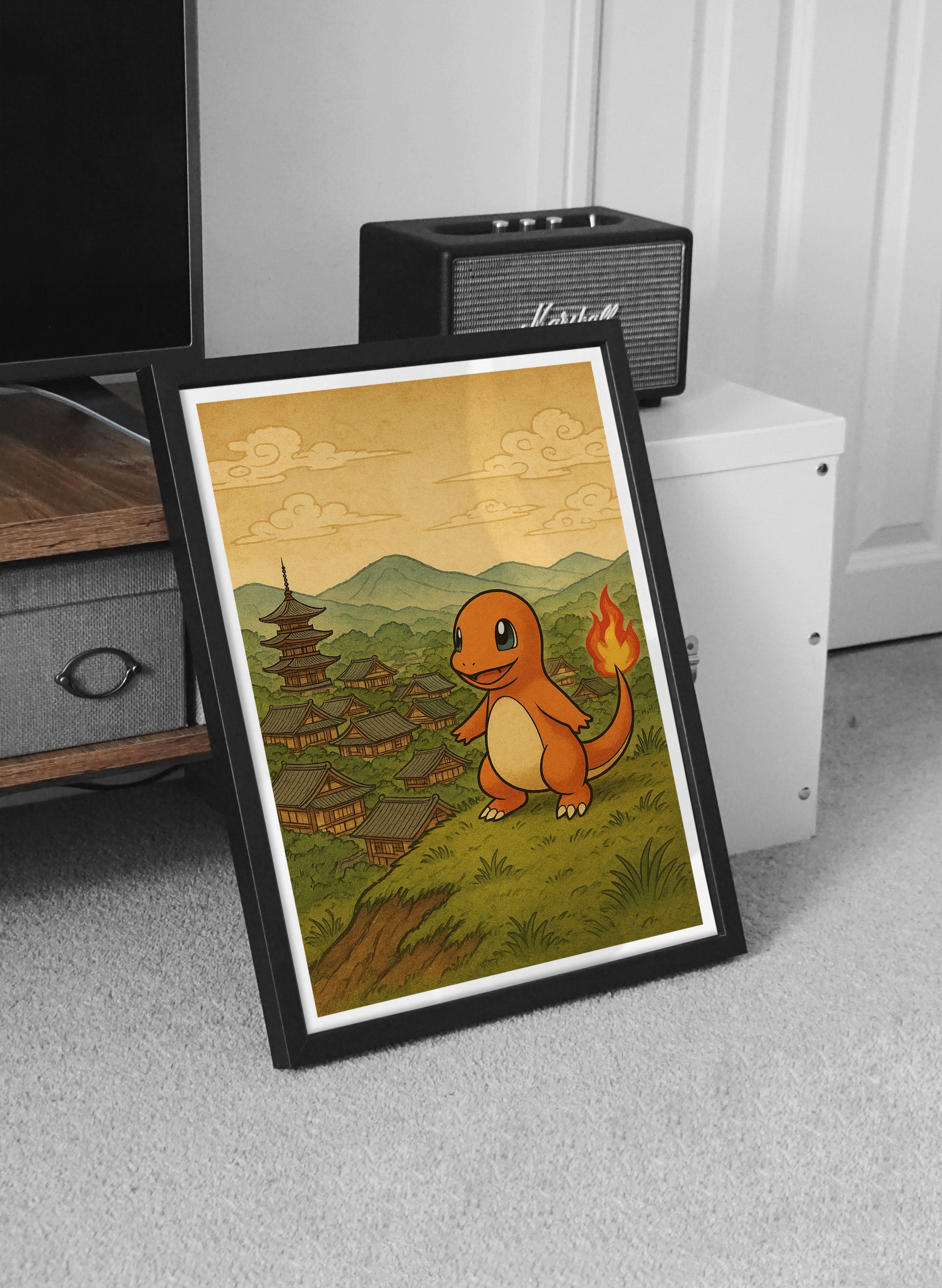 1 Charmander Japenese Village Hilltop Poster