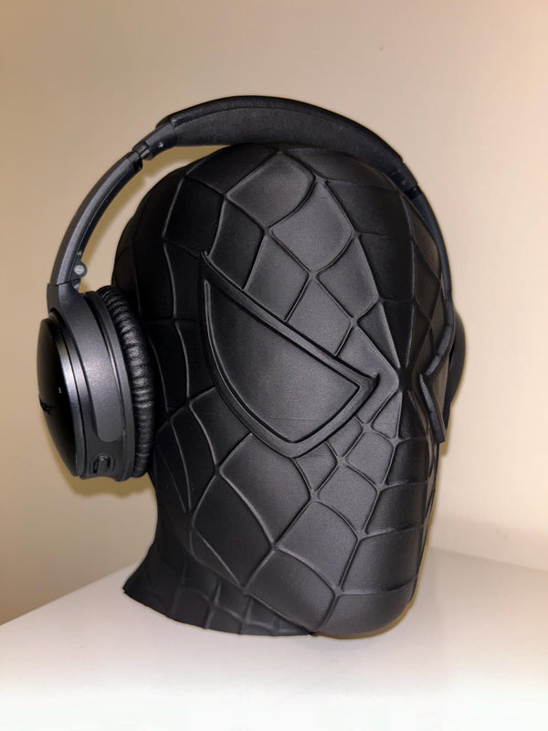 SpiderMan Head - Headphone Holder - 3D printed - Model - 3D Print - Display Piece - Hand Painted