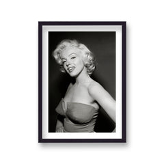 Marilyn Monroe Publicity Portrait Wearing Off The Shoulder Dress Vintage Icon Print