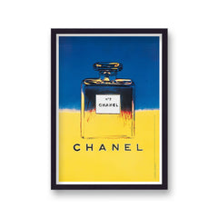 Warhol Pop Art Print Chanel No 5 Blue