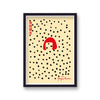 Yayoi Kusama Self Portrait Black Dots Art Print
