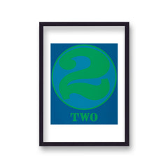 Robert Indiana Numbers No2 Vintage Pop Art Print