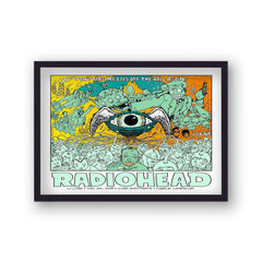 Vintage Music Print Radiohead Cruzan Ampitheatre