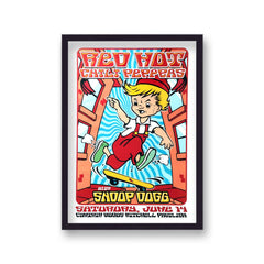Vintage Music Print Red Hot Chili Peppers Mitchell Pavilion
