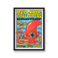 Vintage Music Print Red Hot Chili Peppers Corestates Philadelphia