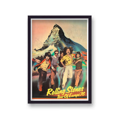 Vintage Music Print Rolling Stones Tour Of Europe 1976