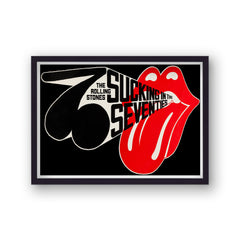 Vintage Music Print Rolling Stones Sucking In The Seventies