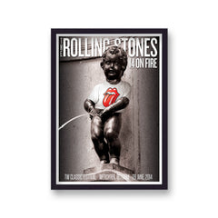 Vintage Music Print Rolling Stones Werchter Belgium 2014