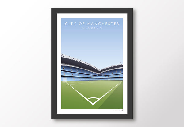 MCFC City Of Manchester Stadium Poster