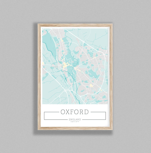 City Location Ordnance Map Typography Blue Oxford