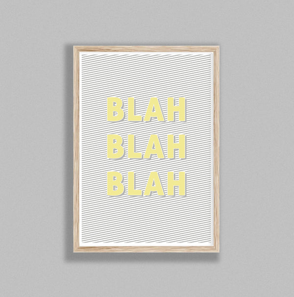 Typography Blah Blah Blah Y&G