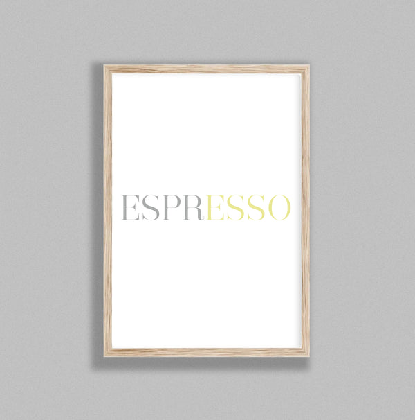 Italian Typography Espresso Y&G