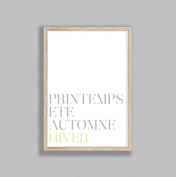 French Typography Season Winter Y&G
