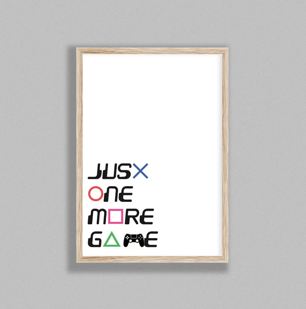 Typography Just One More Game V3