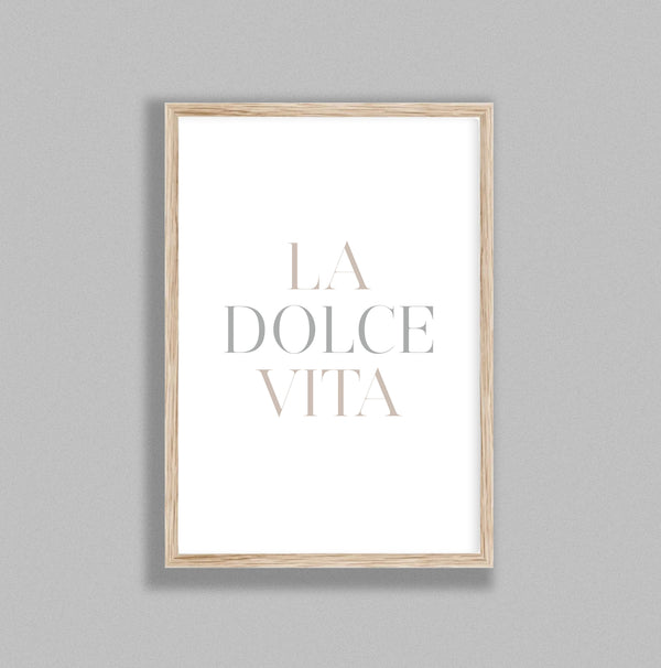 Italian Typography La Dolce Vita P&G