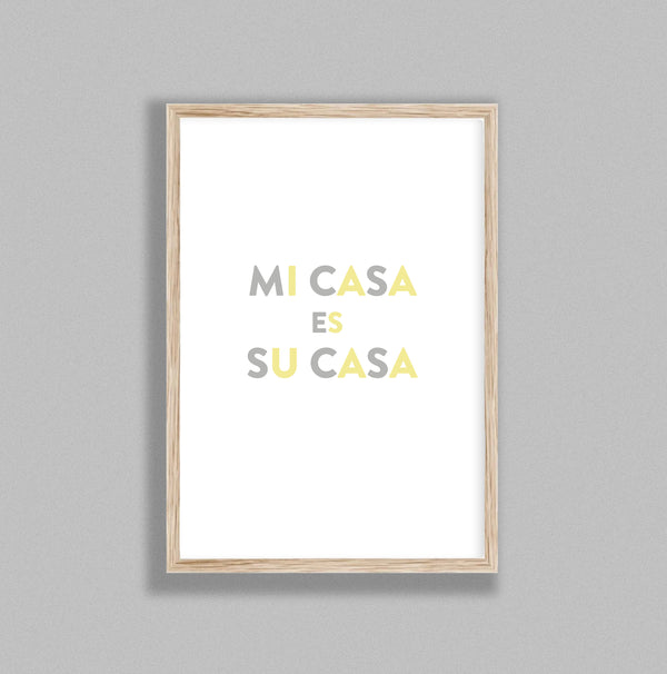 Typography Mi Casa V5 Y&G On W