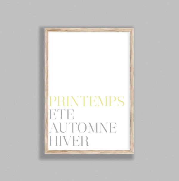 French Typography Season Spring Y&G