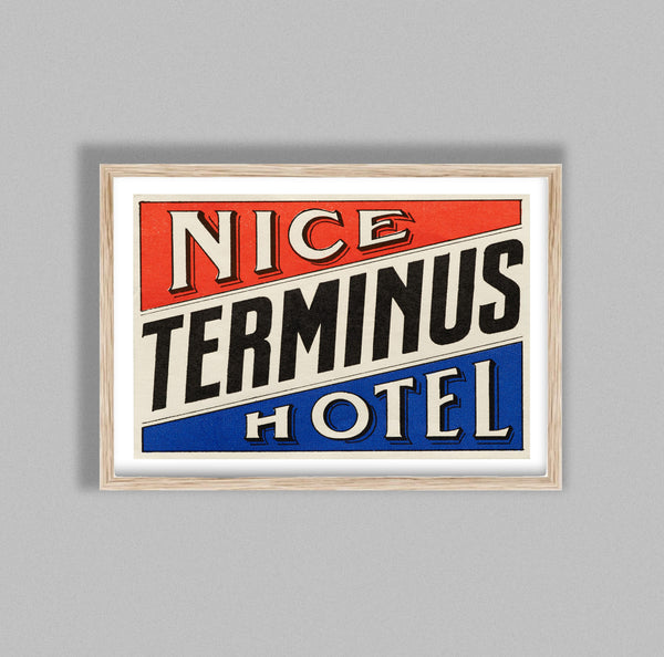 Retro Sign Terminus Hotel Nice
