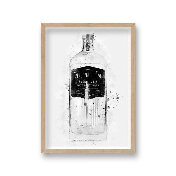 Gin Graphic Splash Print Aviation Inspired