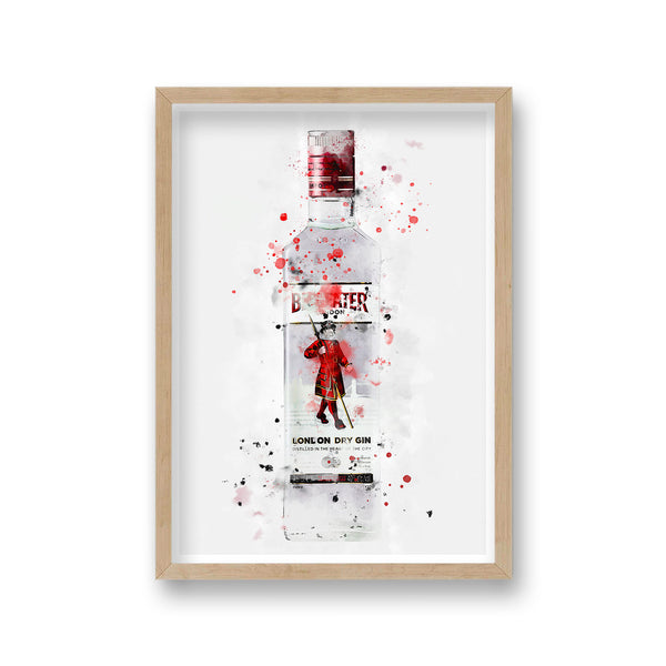 Gin Graphic Splash Print Beefeater Inspired