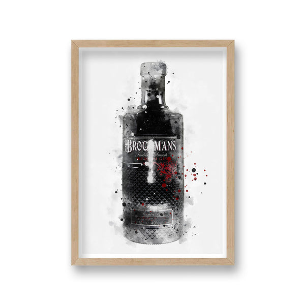 Gin Graphic Splash Print Brockmans Inspired