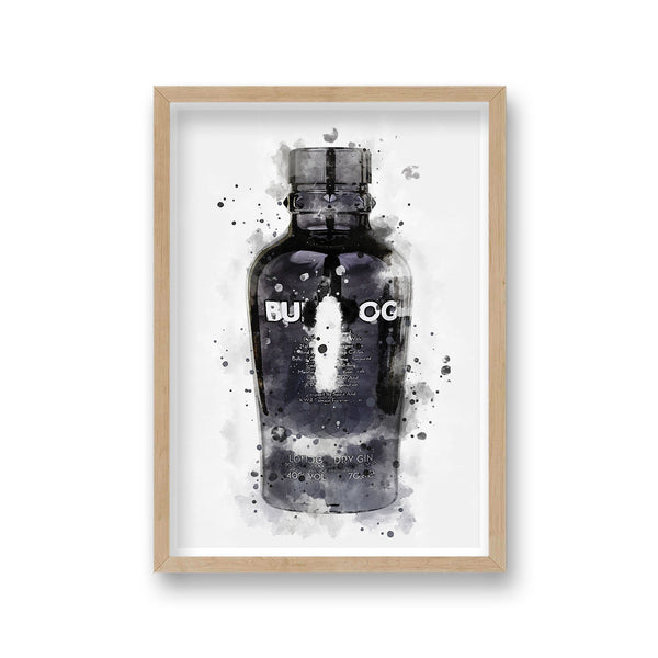 Gin Graphic Splash Print Bulldog Inspired